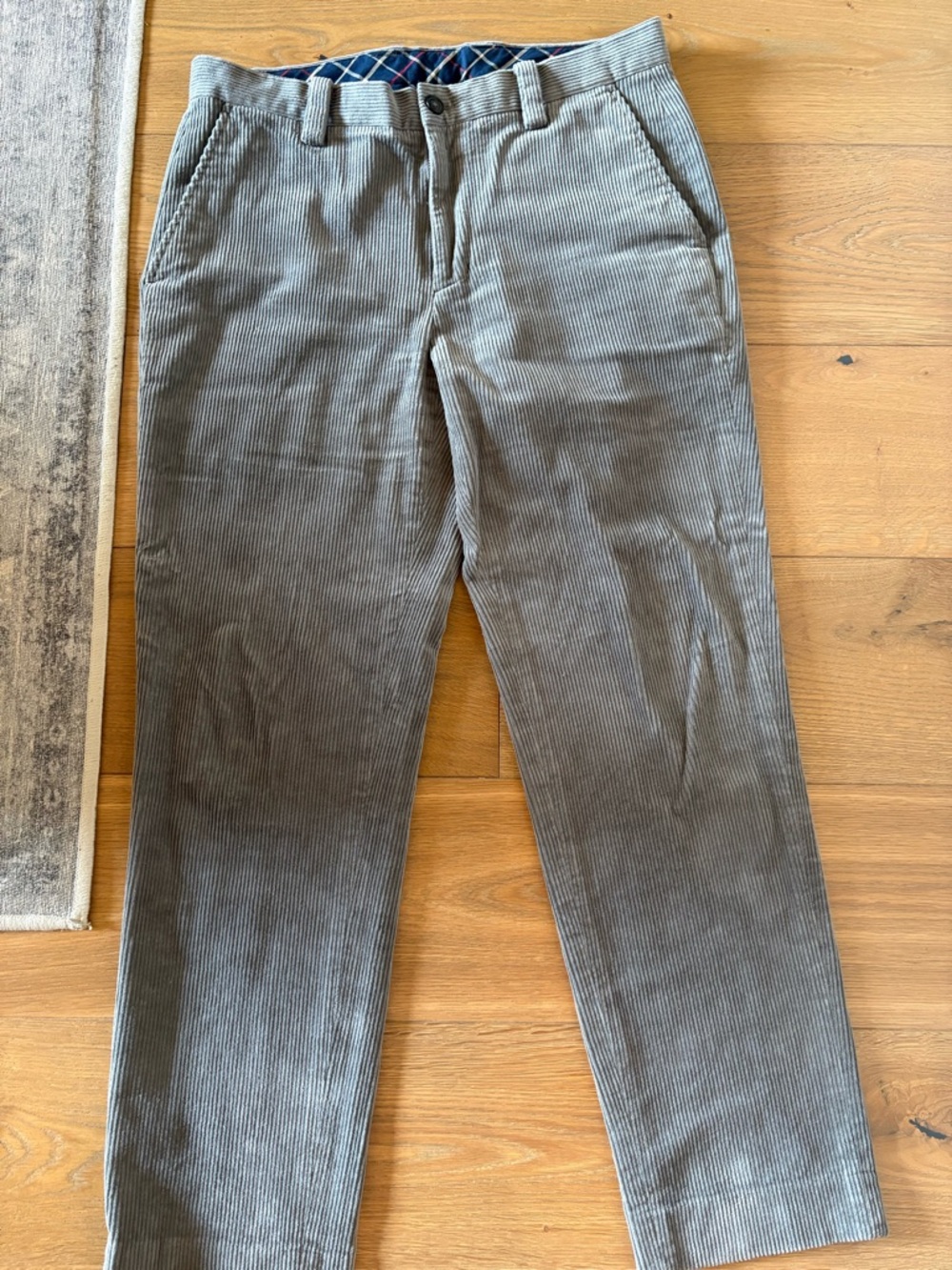 Brooks Brothers Men’s Gray Corduroy Trousers